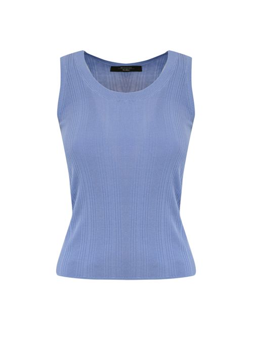 Top Ceylon in filato di viscosa Celeste WEEKEND MAX MARA | 2515361012600009